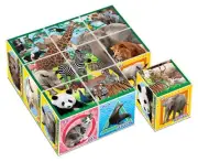9-frame puzzle for children Animal Land [Cube Puzzle]