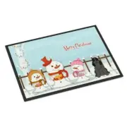 Carolines Treasures BB2423JMAT Merry Christmas Carolers Cocker Spaniel Black ...