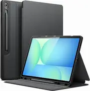 JETech Case for Samsung Galaxy Tab S10 FE Plus/S10 FE+ 13.1-Inch with S Pen Holder, Slim Folio Stand Protective Tablet Cover, Multi-Angle Viewing (Black)