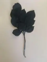 Black Leaf Cluster - Vintage Millinery Floral Made in Japan