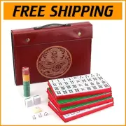 Professional X-Large Mahjong Set - 146 Melamine Tiles with English Instructions