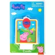 Peppa Pig Flat Candle 7cm Cake Topper Kids Birthday Party Decorations