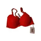 Savage X Fenty Underwire Padded Front Close Push Up Bra Size 36DDD Red