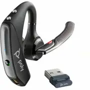 Poly VOY 5200 USB-A Bluetooth Headset + BT700 USB Adapter – Wireless, Noise Cancelling