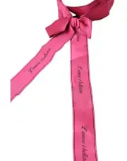 Dolce & Gabbana Pink L'Amore E'Bellezza Waist Women's Belt Authentic