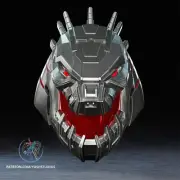 Mecha Godzilla Helmet 3D Printed PLA Magnets Included