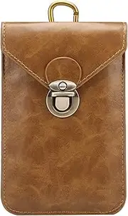 Leather Holster with Belt Loop Case Compatible with Samsung Galaxy Note 10+, Note 10 Lite, S10 Lite,S10, S10 Plus, J4+,S9+,S8+, S7edge+, Compatible with Man Holster Pouch Case, Carrying Case Phone Pou