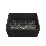 Turner Hastings Novi Fireclay Single Bowl Butlet Sink - Matte Black