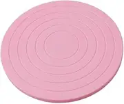 Cake Turntable, Icing Single Tier 360 Degrees Rotating Cake Stand Cake Decorating Holder Pink Sturdy and Practical Durable and Deft