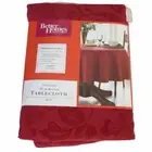 Better Homes and Gardens Paisley Jacquard Tablecloth Red Garnet Round 70"
