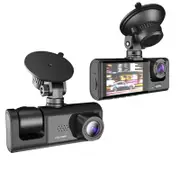 1080p 3 Camera Dash Cam with Ir Night Vision and Loop Recording