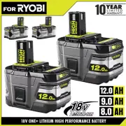 1~4x 18V 12.0Ah 8.0Ah 9.0Ah Lithium-Ion Battery For RYOBI P108 ONE+ PLUS RB18L50