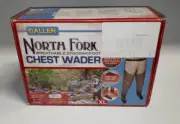 ALLEN North Fork Breathable Stocking Foot Chest Waders Overalls Grey XL