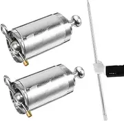 Healifty 2pcs Metal Appearing Cane Magician Wand Retractable Collapsible for Professional Magician Stage Close- up Magician Tricks Accessories