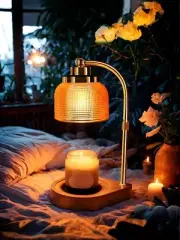 Candle Warmer Lamp with Timer, Remote Control Adjustable Height Dimmable Cand...