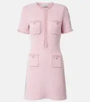 [Self-Portrait] Self-Portrait Embellished knitted minidress AU 12 pink