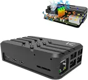Vilros Duo Deluxe Raspberry Pi 5 Case- The Deluxe Passive and Active Cooling Case for Pi 5