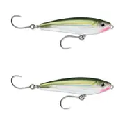 2x Rapala 7cm Saltwater X Rap SubWalk Walk the Dog Bait Fish Lures - OGreen