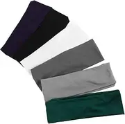 [COOLHIYA] 6 Pack Men's Sports Headbands Cycling Accessories for Men Baseball Headband Workout Head Wraps Fashionable Gym Accessories