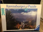 Ravensburger Castle Neuschwanstein 2000 Pieces Jigsaw Puzzle - New ( Open Box)