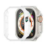 For Apple Watch Ultra,49-mm Case,Ultra-Durable Lightweight Bezel Cover,Clear White