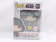 Brand New Funko Pop Luke Skywalker (Hooded) GITD 501 Star Wars The Mandaloria...