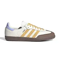 在飛比找Yahoo奇摩購物中心優惠-Adidas Samba OG W 女鞋 白黃色 麂皮 皮革