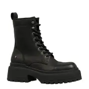 DESTROY BLACK PLATFORM BOOTS