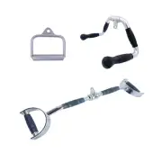 Cable Attachment Pack B - Stirrup, Multi-Purpose bar, Rubber Lat Pulldown D-Hand