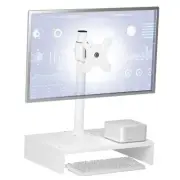 Monitor Stand Riser with Drawer, Free-Standing Desk Stand Mount Riser, White
