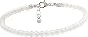 BESTYASH All-match Anklet Artificial Anklet Foot Anklets Ankle Jewelry Ankle Chain Ankle Decoration Elegant Anklet Sandals Anklet Bracelets for Women White