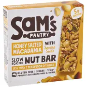 Sam's Pantry Honey Salted Macadamia Nut Bar 5 pack