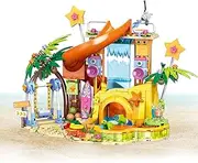 Beach Water Park Building Block Sets, Dream Holiday Construction Brick Toys, Beach Park, Roleplay STEM Gifts on Chirsmas Birthday Children's Day, STEM Building Toys for Girls Age 8-12 (384 pcs)