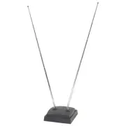 Antsig Indoor Uhf / Vhf Antenna Rabbit Ear Style Stand-Alone Base Coaxial Tv