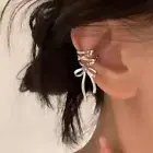 Bowknot Chain Cartilage Helix Clip On Ear Cuff Tassel Earrings New D8