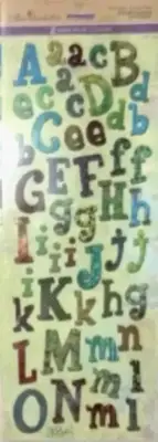 Alphabet Brown Green Blue Upper Lower Case Letters Miss Elizabeth's Stickers