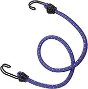 Mikinona Heavy Duty Bungee Cord with Hooks Elastic Tie Down Rope for Outdoor Use for Securing Tents Bikes and Gear High Elasticity Reliable Hold