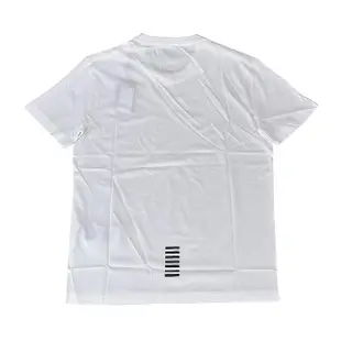 【EMPORIO ARMANI】EMPORIO ARMANI EA7黑字母LOGO純棉短袖T恤(S/L/XL/白)