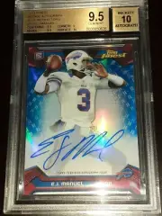 EJ E.J. Manuel 3/15 1/1 2013 Finest Rookie Autograph Blue Refractors BGS 9.5