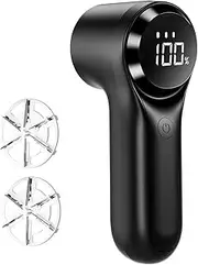 Buywoo Fabric Shaver, Electric Lint Remover, Rechargeable Lint Shaver, Household Essentials for Clothes, Upholstery, Furniture, Sweater Defuzzer to Remove Pilling, Battery Operated, Black