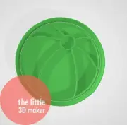 Beach Ball Cookie Cutter Stamp Fondant Embosser