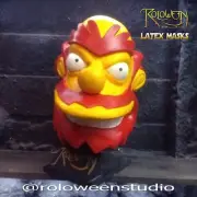 Willie groundskeeper latex mask / el jardinero Willy / The simpsonsthe janitor w