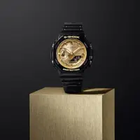 在飛比找momo購物網優惠-【CASIO 卡西歐】G-SHOCK 黑金八角錶殼耐衝擊運動