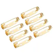 50Pcs Safety Bar Pins 25mm Brooch Clasp Pin Backs for ID Badges, Rose Gold