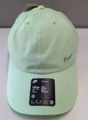Kids NIKE Club Cap Hat Strapback Silver Swoosh One Size Vapor Green FB5064 376