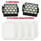Replacement HEPA & Foam Filter Kit for Shark Vacuum ZU60 ZU62 ZU62C NV251 NV255
