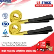 New 2PCS 6'x2" Nylon Web Lifting Tow straps 9000Lbs max Load Capacity recovery