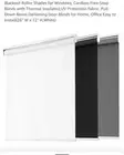 Blackout Cordless Waterproof Window Blinds Roller Shades Blinds 26x72