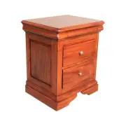 Solid Mahogany Wood Bedside Monet Bedside Antique Style Bedroom Furniture
