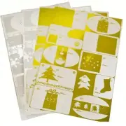 Gift Tags For Christmas 48 Gold and Silver Foil Xmas Gift Tag Stickers Looks